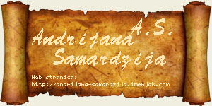 Andrijana Samardžija vizit kartica